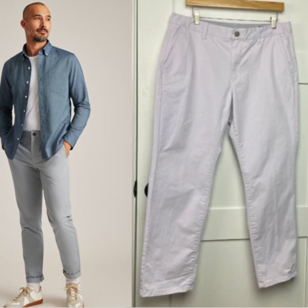 Bonobos The Original Chino Pants in Lavender Size 33/28 Athletic Fit